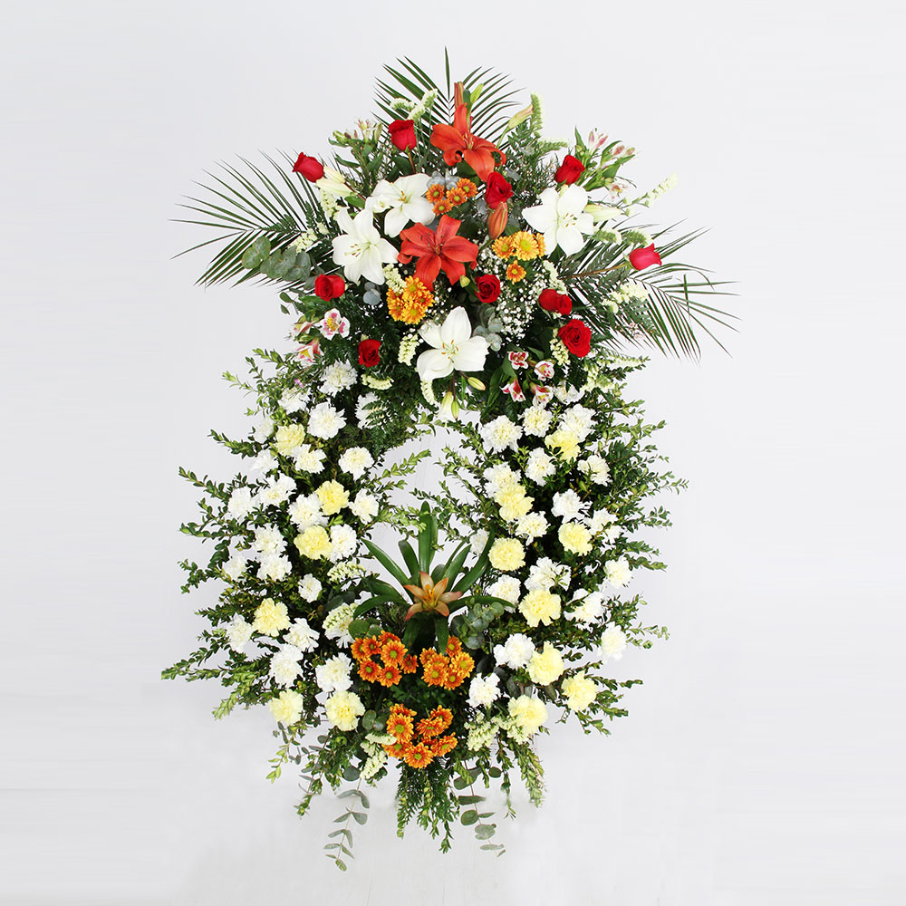 Corona variada multicolor | Trébol Floristas
