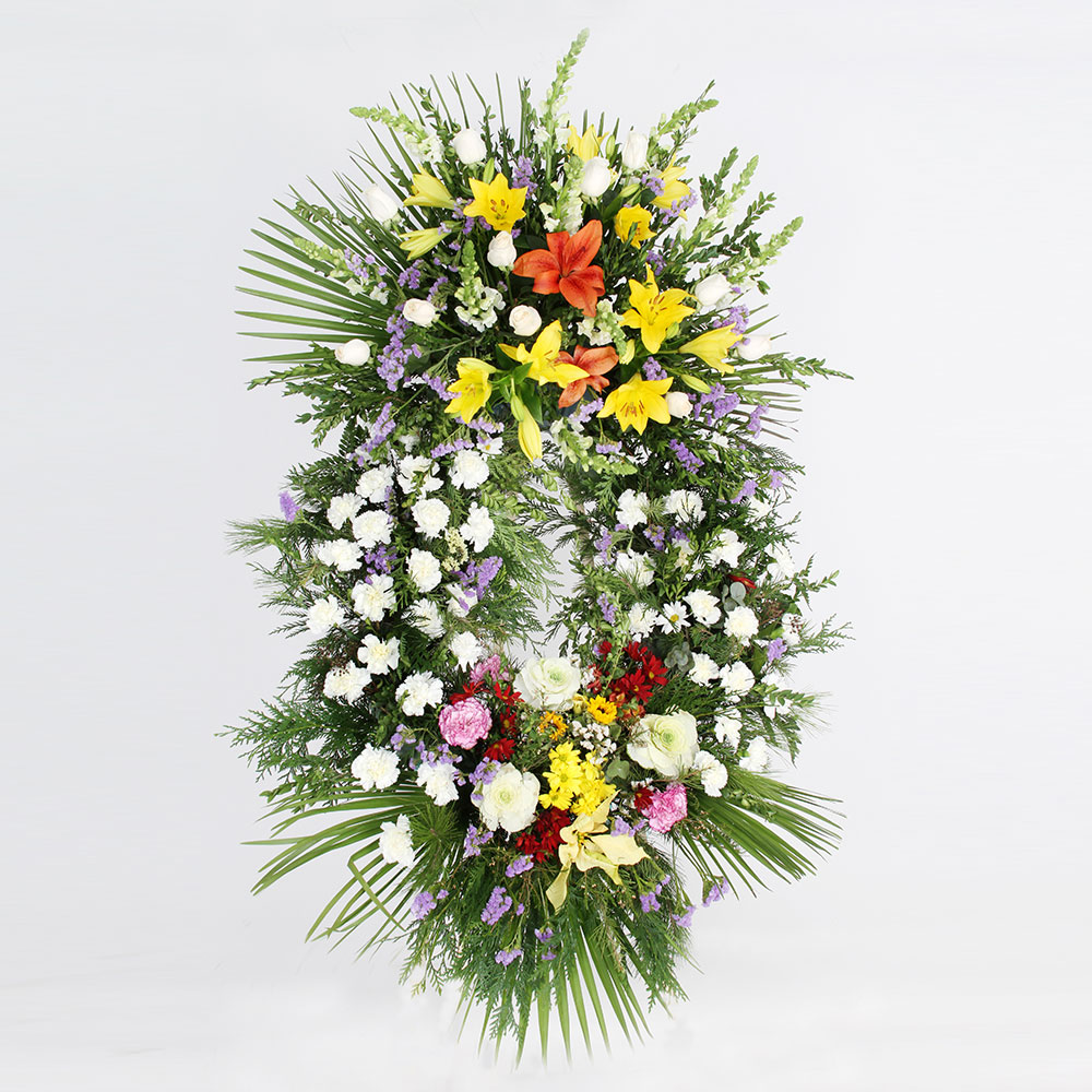 Corona variada multicolor | Trébol Floristas